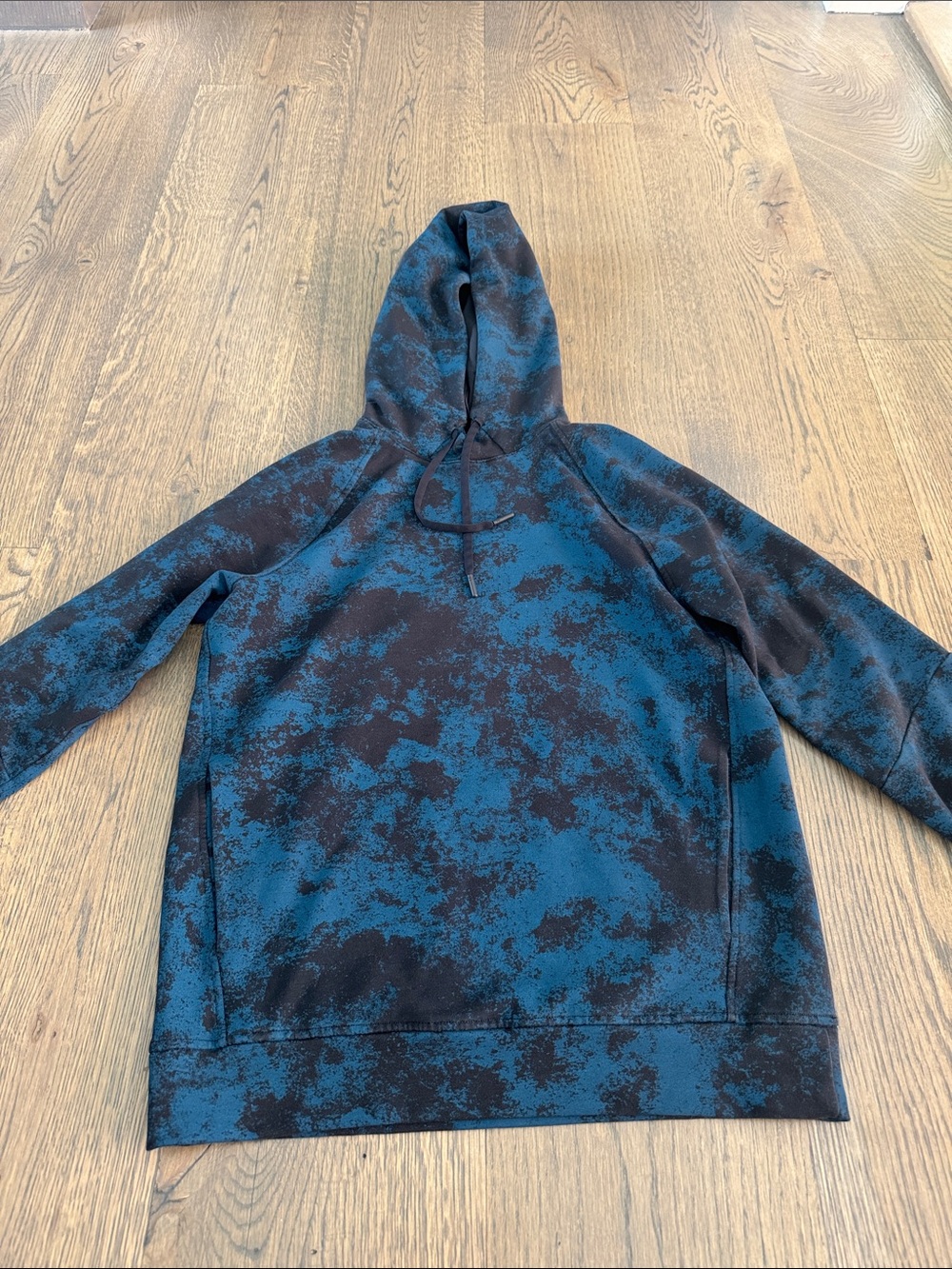 lululemon athletica Blue and Black Cloud-Print Crewneck Hoodie